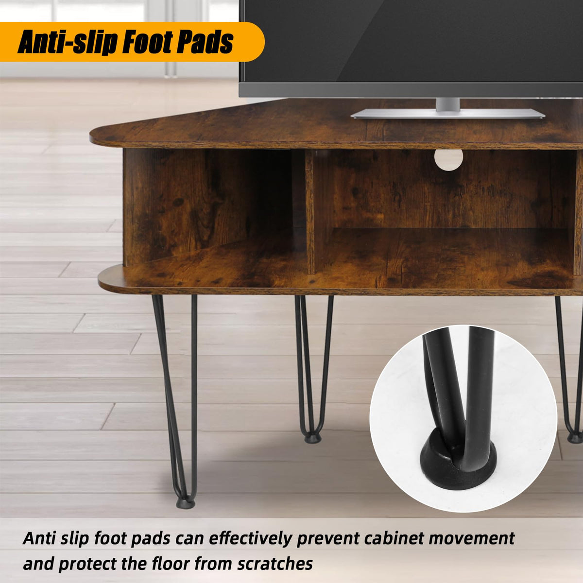 Corner TV Stand with Storage U76878