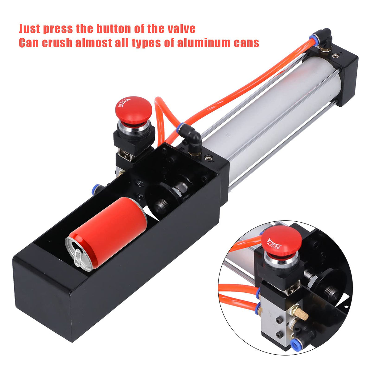 Pneumatic Can Crusher Aluminum Can Recycling Tool for 12oz 16oz Cans U486636