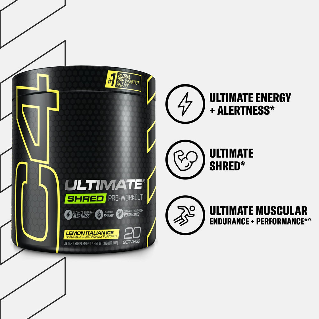 Pre Workout Powder Fat Burner Supplement With Ginger Root Extract 20 Servings J827269