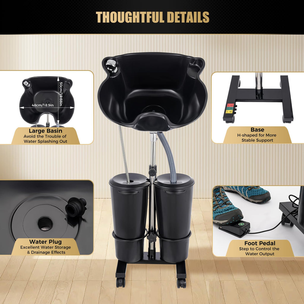 Portable Shampoo Bowl with Electric Water Pump F1111