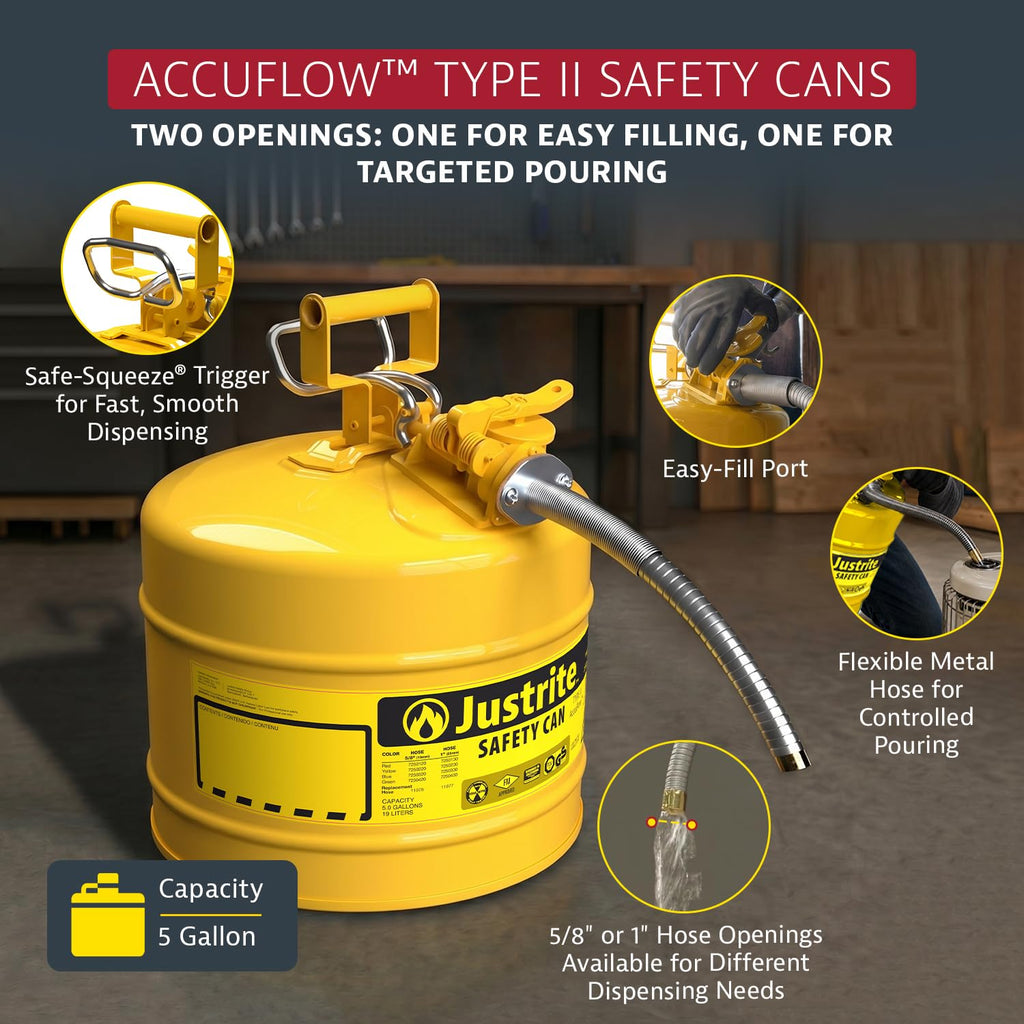 Yellow Galvanized Steel Diesel Fuel Can L321721