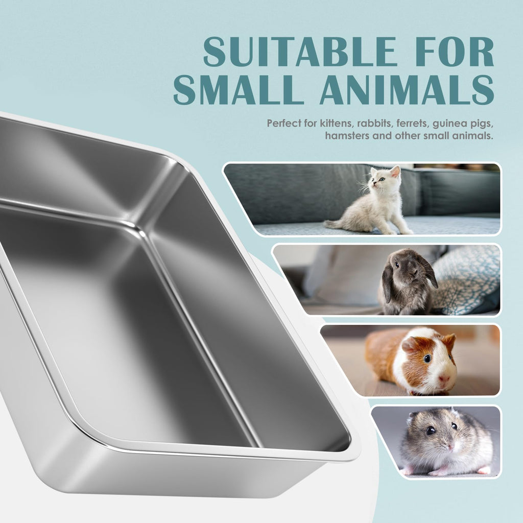 Stainless Steel Small Cat Litter Box M25446
