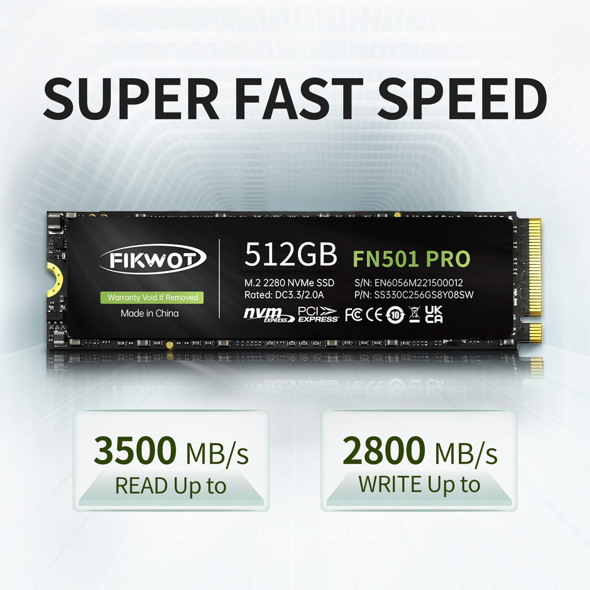 512GB NVMe M.2 2280 PCIe Gen3 x4 Internal Solid State Drive M739731