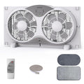 9" Twin Window Fan Reversible Airflow G1328