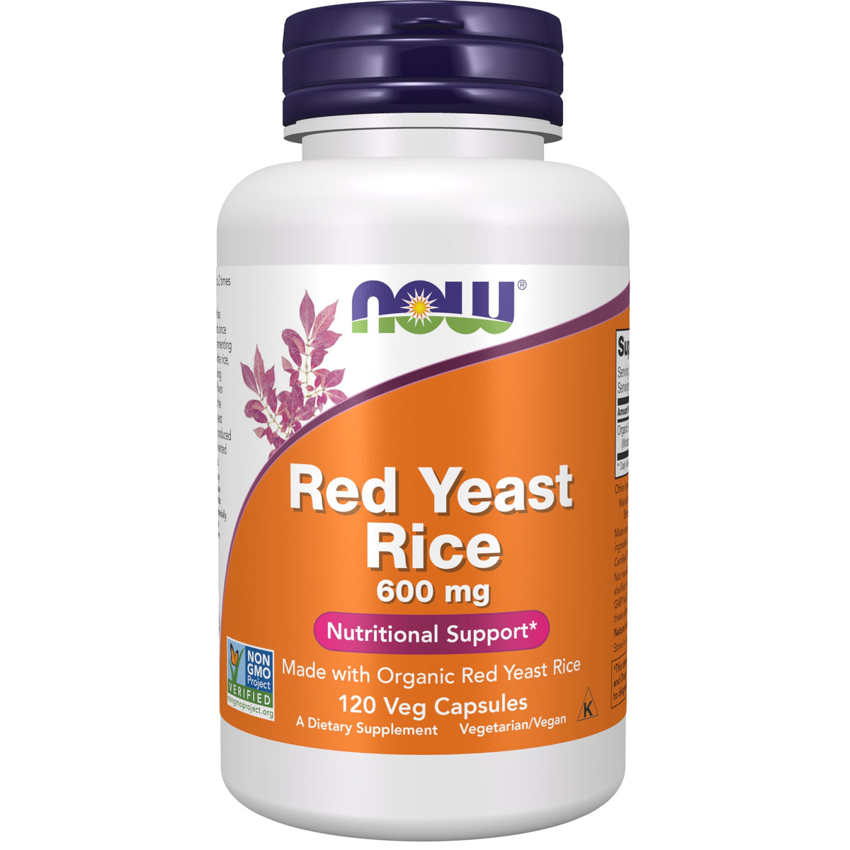 Red Yeast Rice 600 mg 120 Veg Caps M284