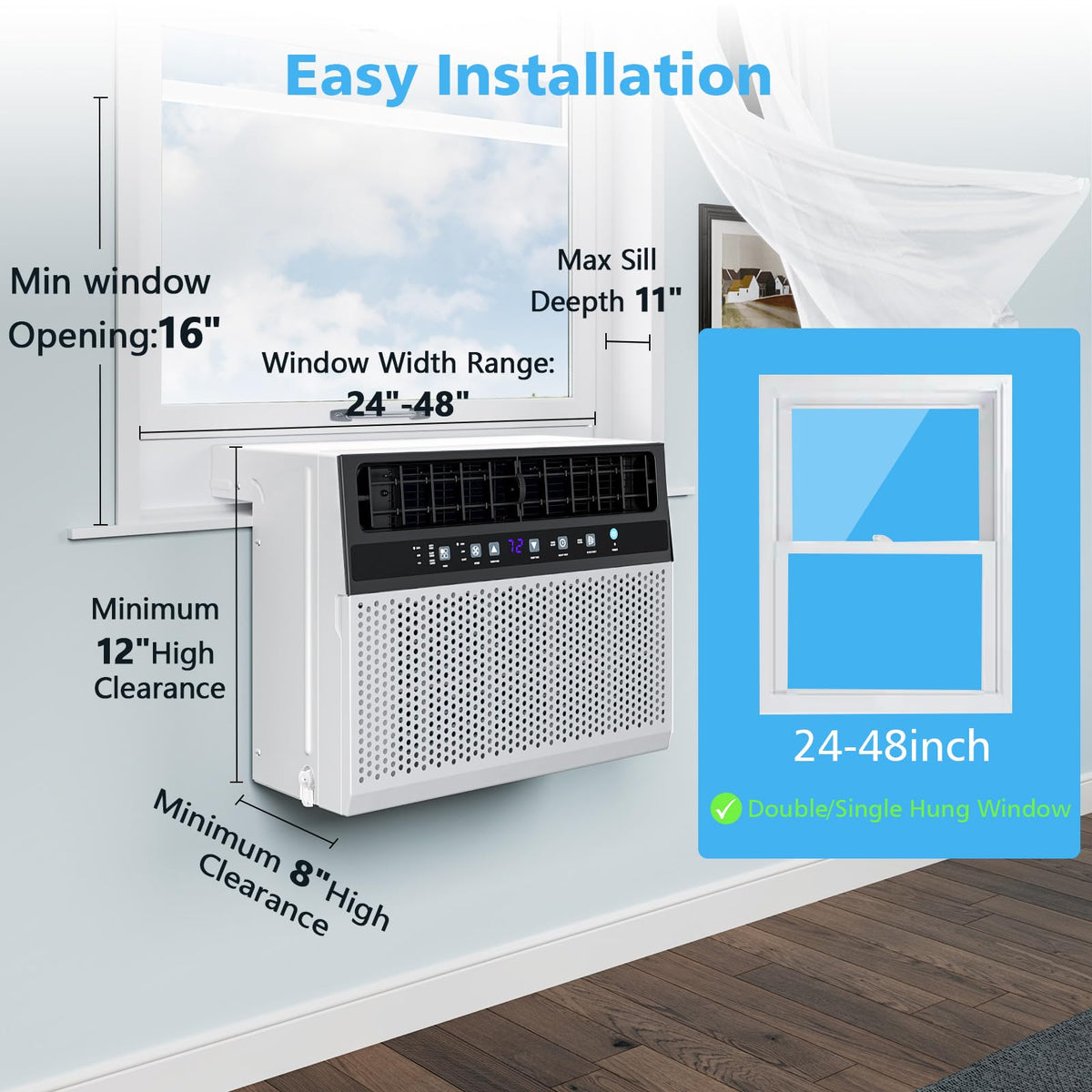 10000 BTU U-Shaped Window Air Conditioner U4585