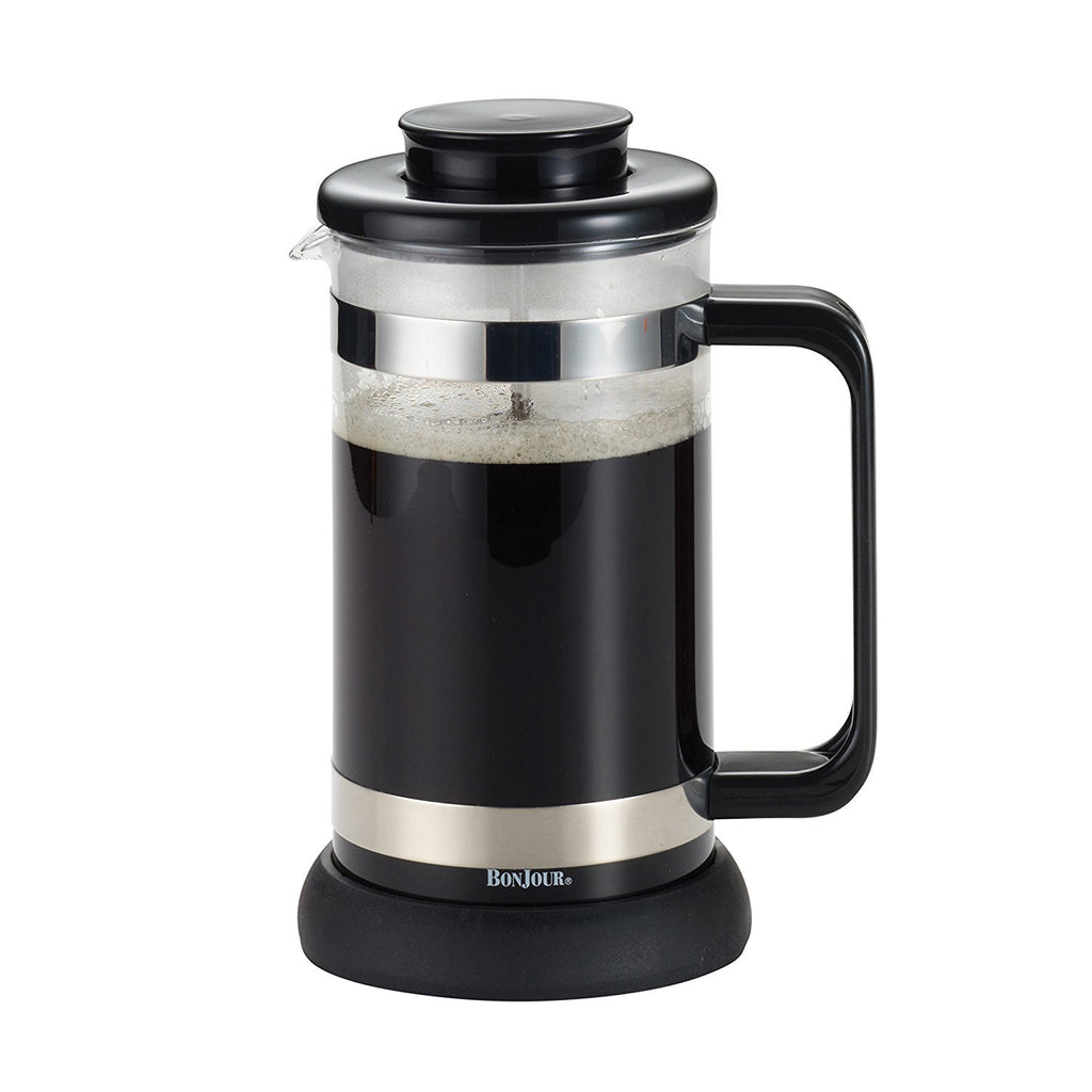 Borosilicate Glass French Press with Coaster & Scoop, 33.8-Ounce Q525