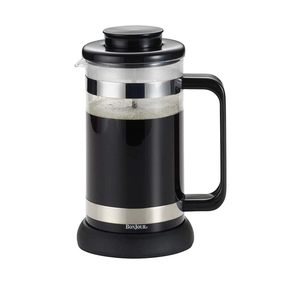 Borosilicate Glass French Press with Coaster & Scoop, 33.8-Ounce Q525