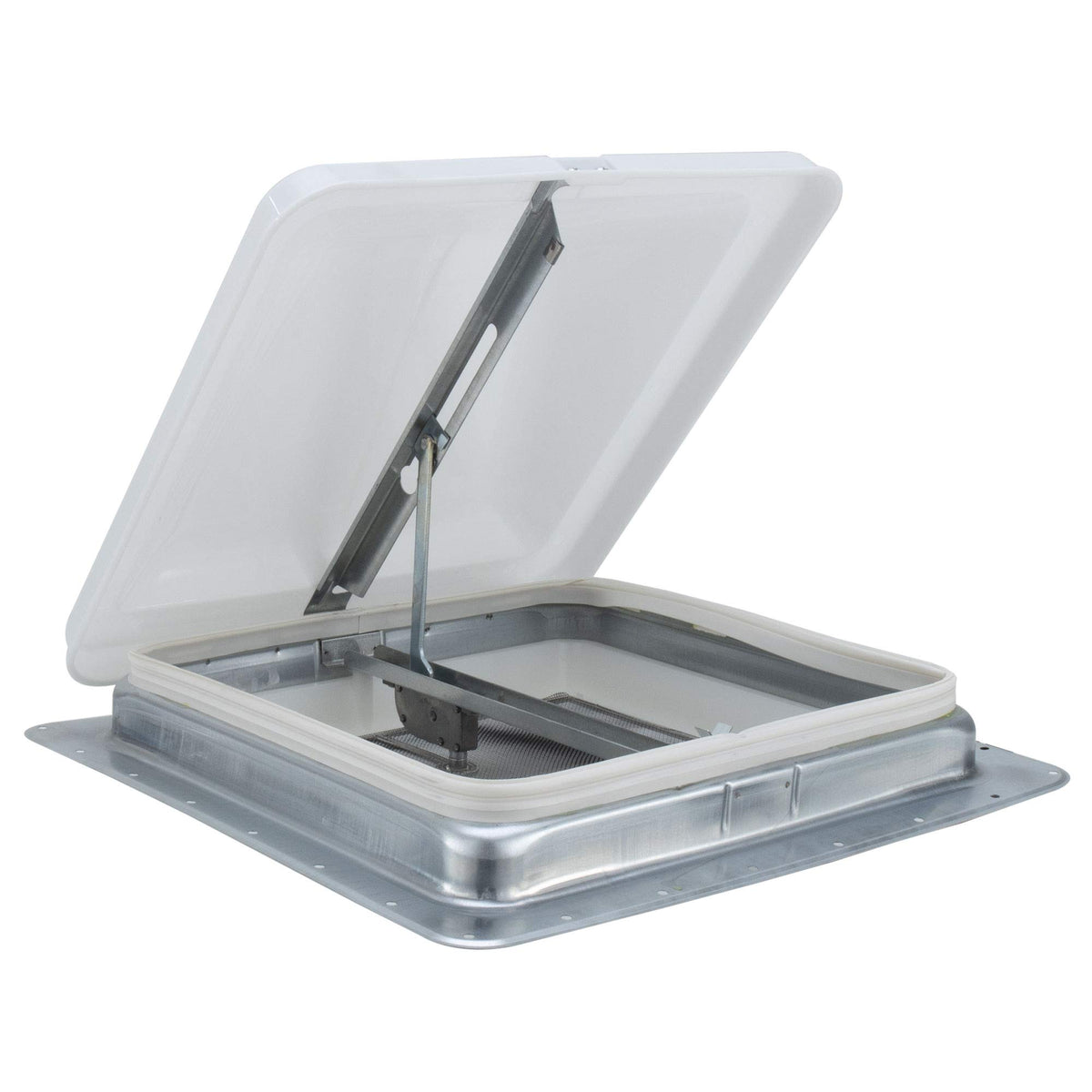 14" White RV Roof Vent Kit with Butyl Tape H3252