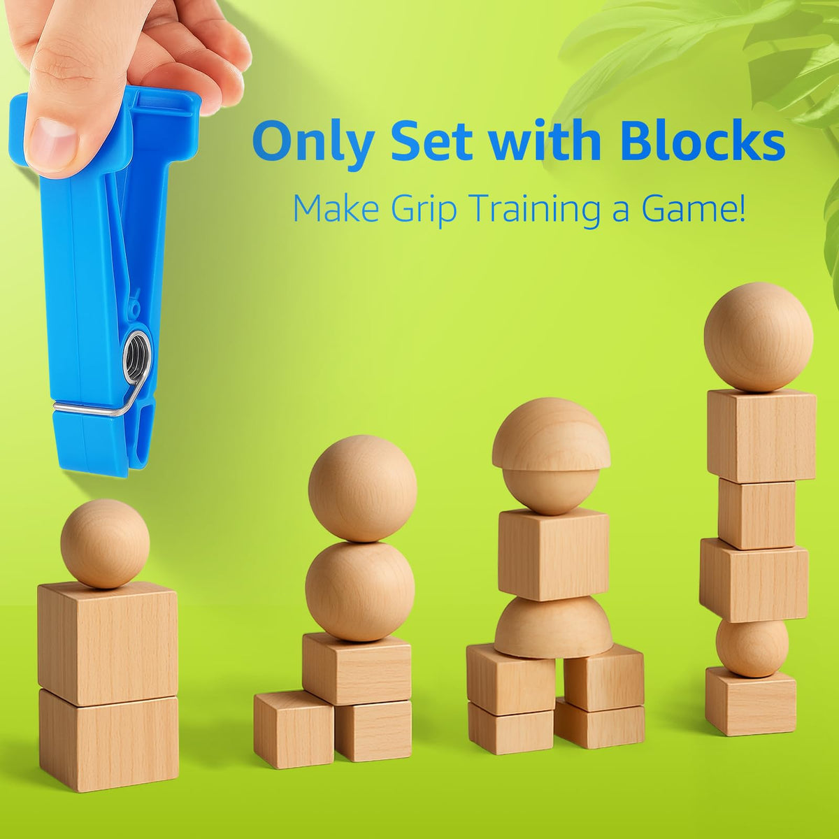 Finger Exerciser Set 5 Resistance Clips N908