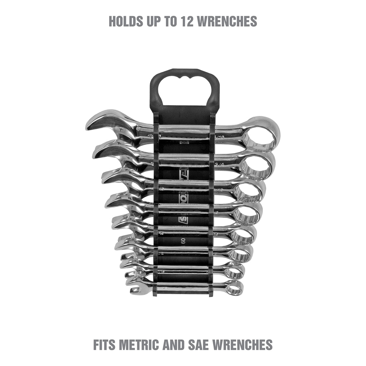Black 10 Inches Wrench Organizer W188692