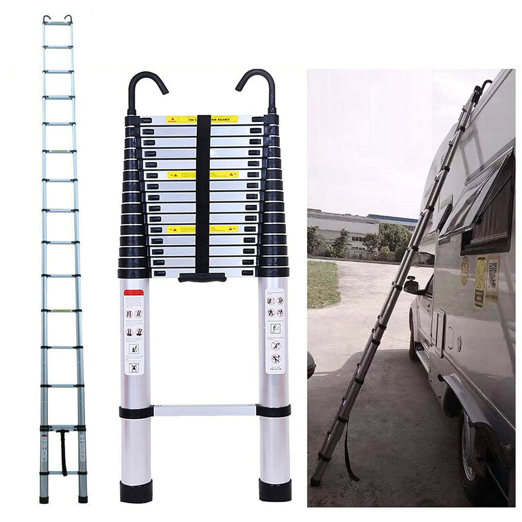 20.34 ft Aluminum Telescopic Ladder 330lbs M528915