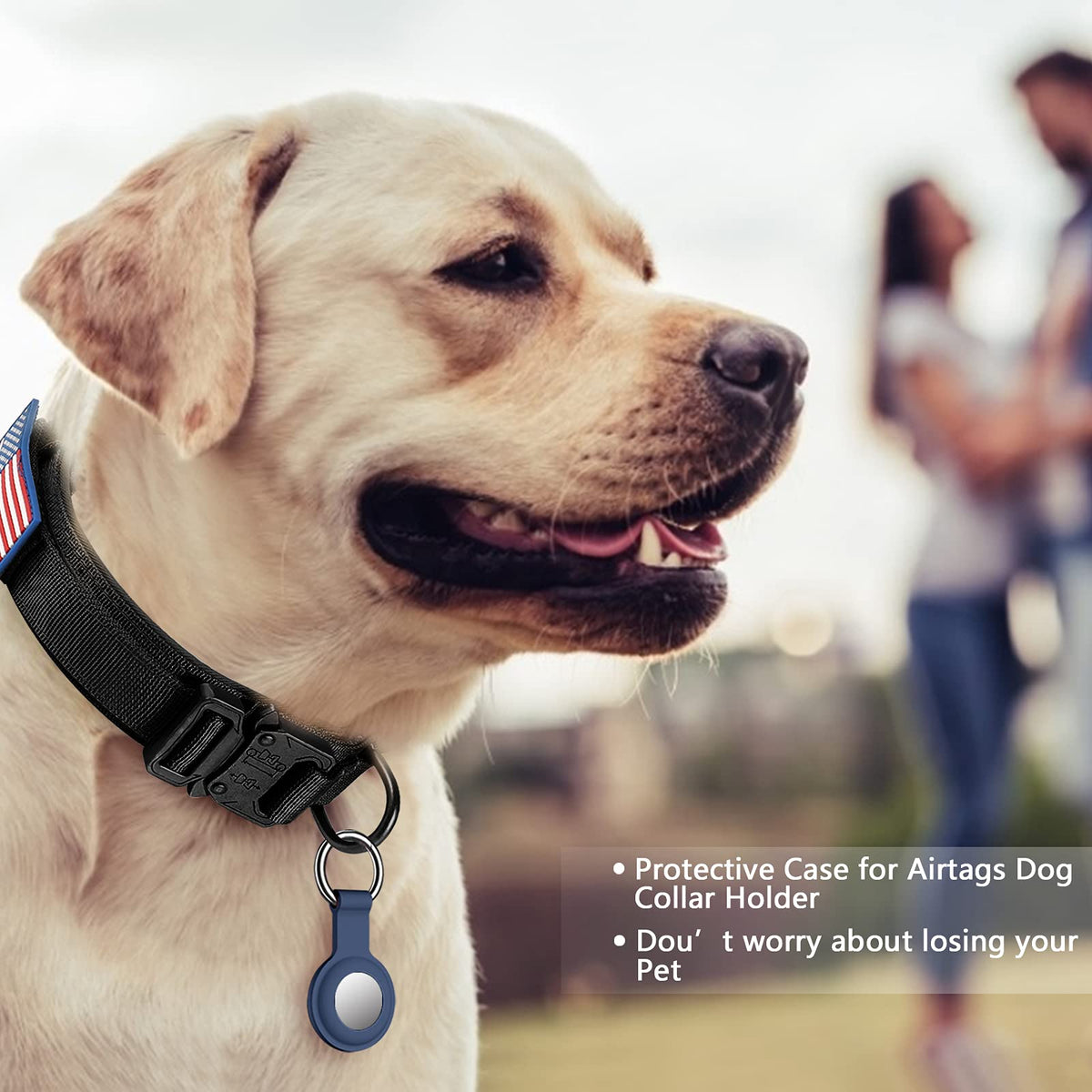 Adjustable Nylon Tactical Dog Collar with Control Handle M2178