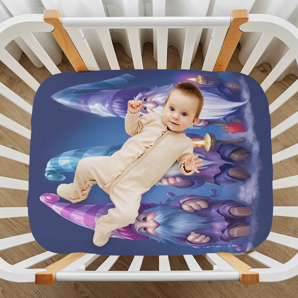 Soft Microfiber Fitted Crib Sheets for Standard Size Baby Mattress H6347