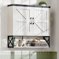 White Bathroom Wall Cabinet N144