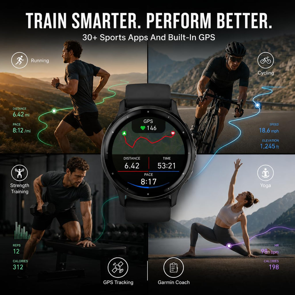 Black 45mm GPS Smartwatch U17770