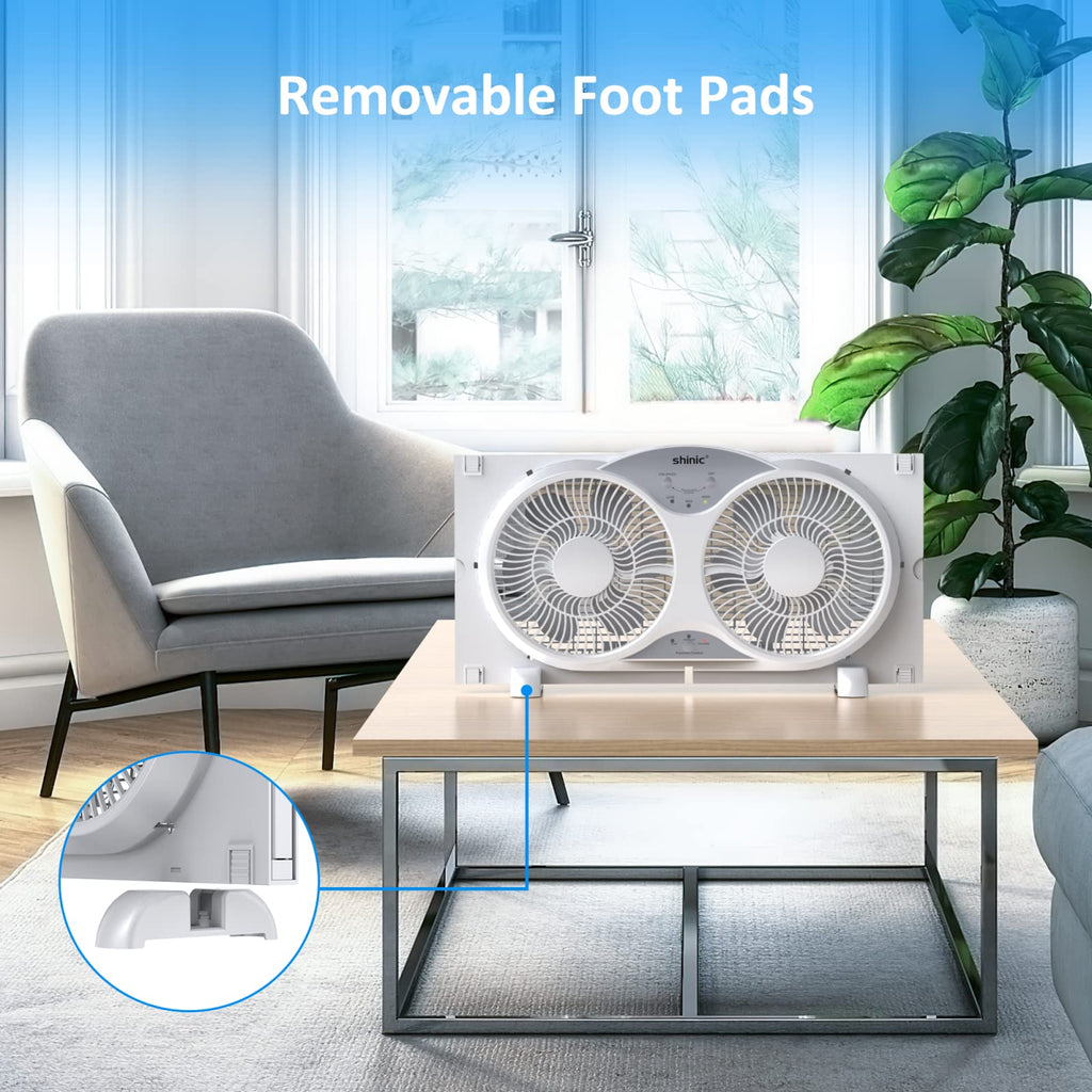9" Twin Window Fan Reversible Airflow G1328