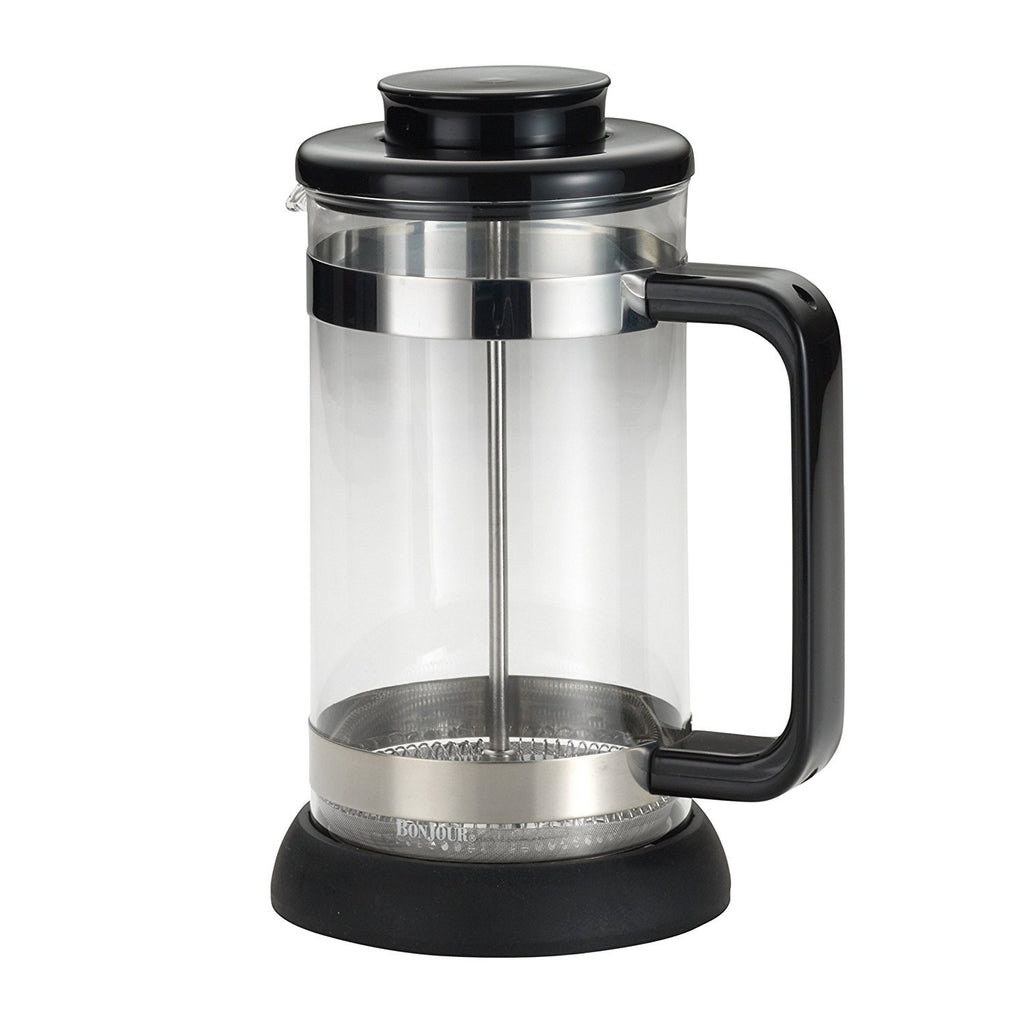 Borosilicate Glass French Press with Coaster & Scoop, 33.8-Ounce Q525