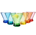 9 oz Acrylic Stemless Martini Glasses, Set of 6 Multicolor F807792