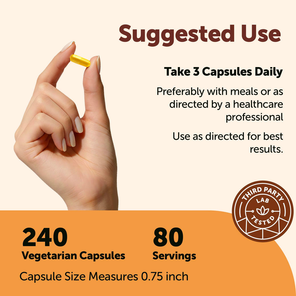 Berberine HCl with Ceylon Cinnamon 1,500 mg 240 Vegetarian Capsules X768248