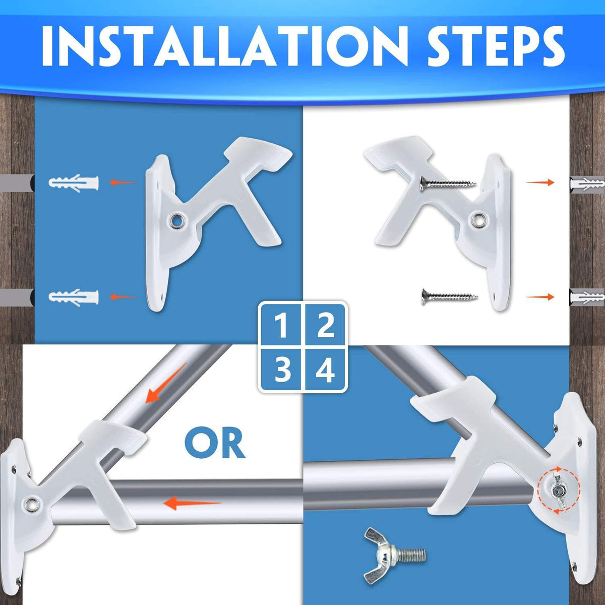 Heavy Duty Aluminum Flag Pole Holder D473