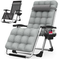Zero Gravity Reclining Camping Lounge Chair with Cup Holder L975544