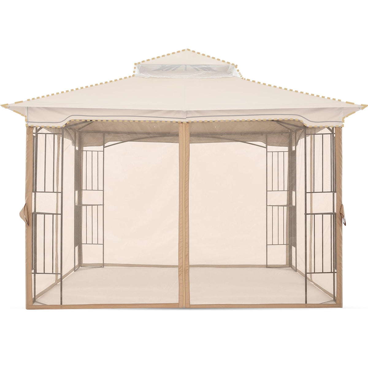 Beige 10x10 ft Gazebo Screen Walls P953