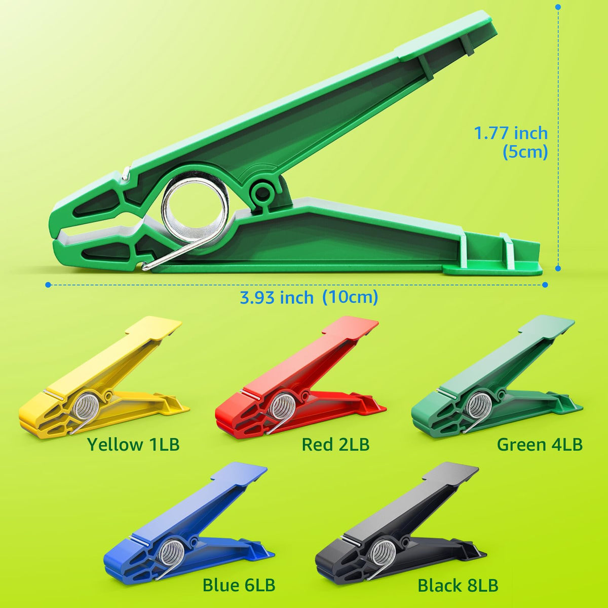 Finger Exerciser Set 5 Resistance Clips N908