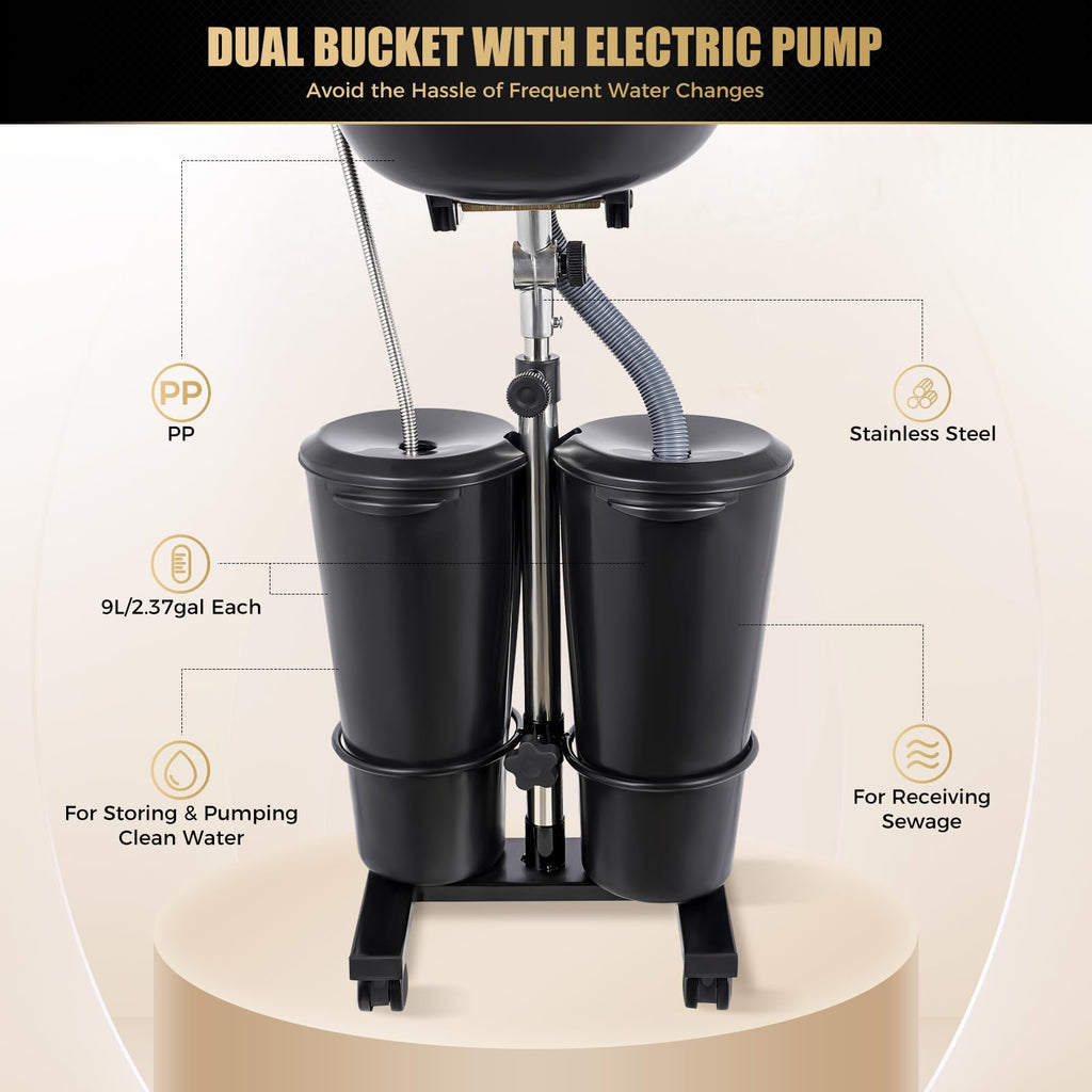 Portable Shampoo Bowl with Electric Water Pump F1111