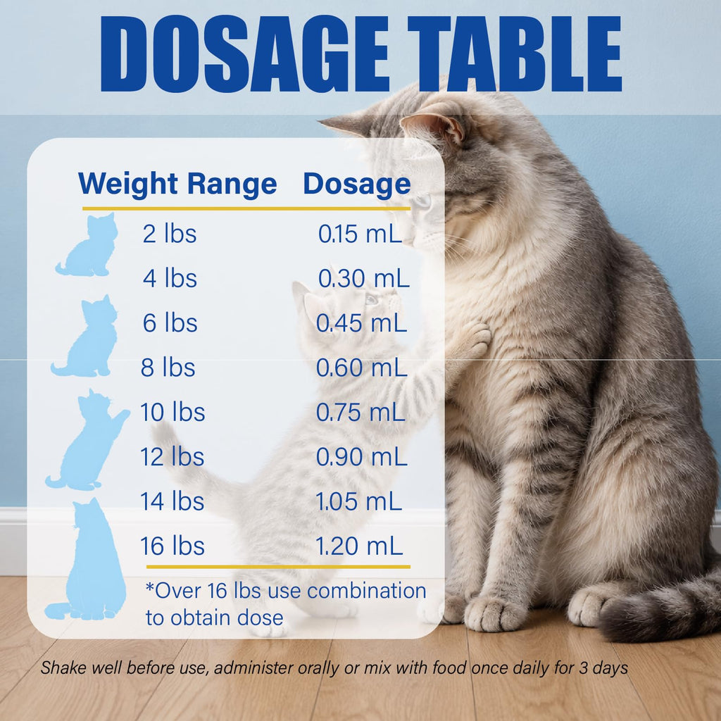Cat Dewormer Liquid 100 mL with Oral Syringe A44945