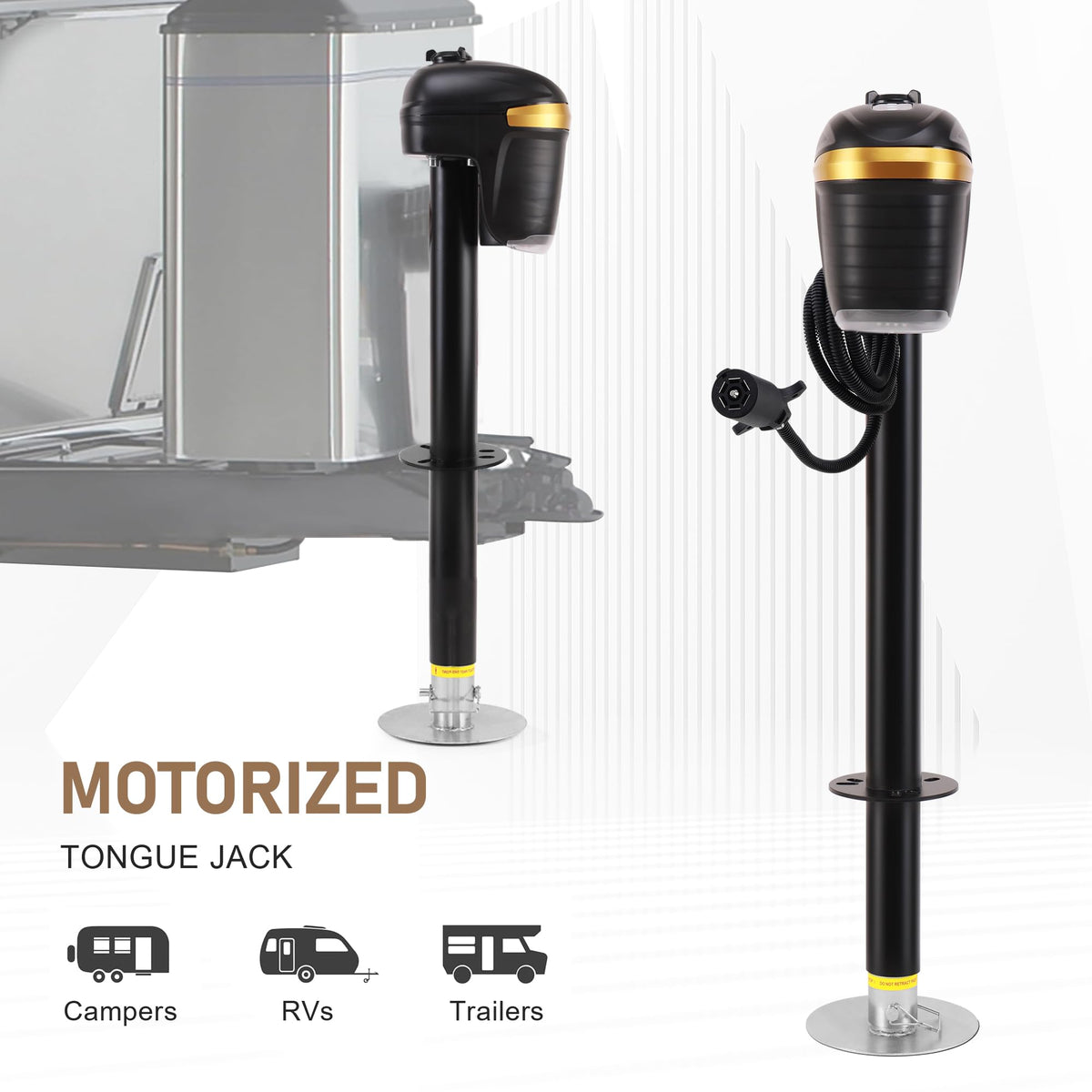 12V Electric A-Frame Trailer Tongue Jack 5000lb U69046