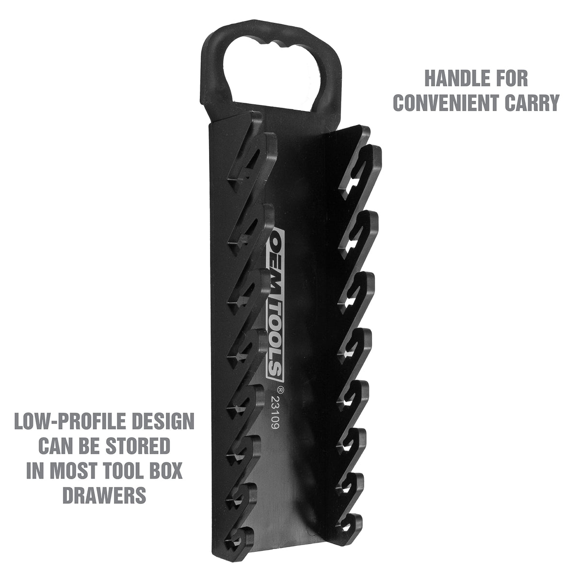 Black 10 Inches Wrench Organizer W188692