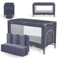 Foldable Lightweight Travel Cot with Carry Bag, Navy Blue Y36074