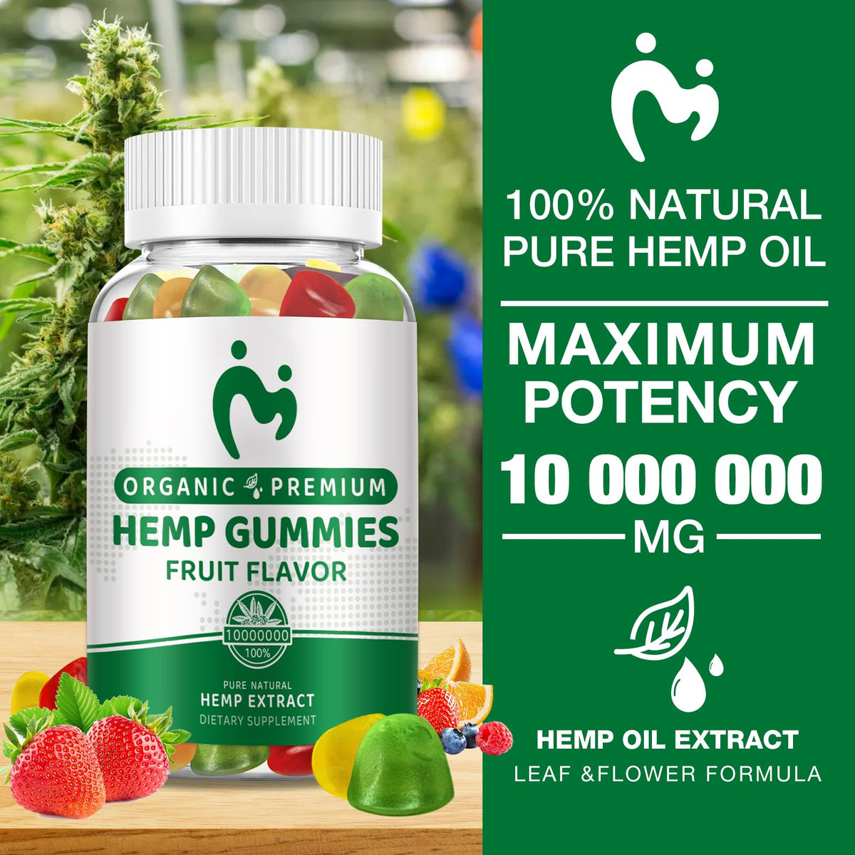 Hemp Gummies Extra Strength 80 Counts P714
