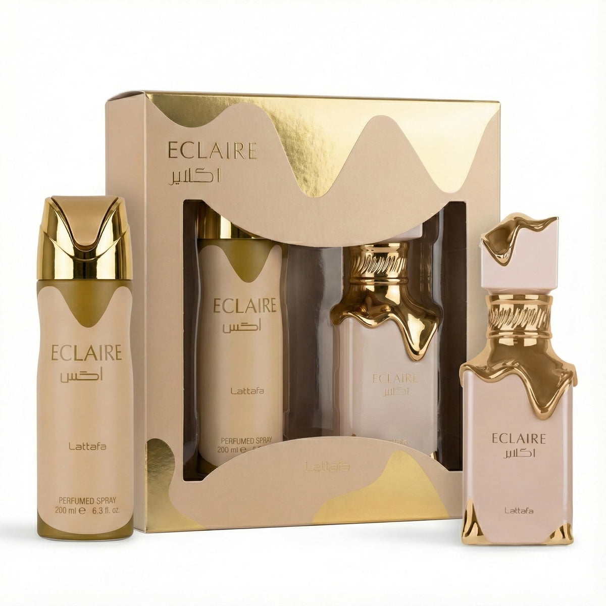2 Pcs Gift Set With 100ml EDP + 200ml Perfumed Spray D79143
