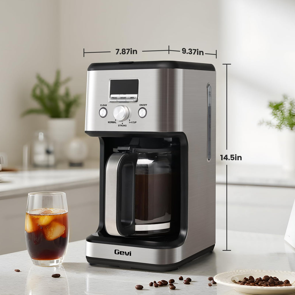 14 Cup Programmable Drip Coffee Maker with Glass Carafe Z871