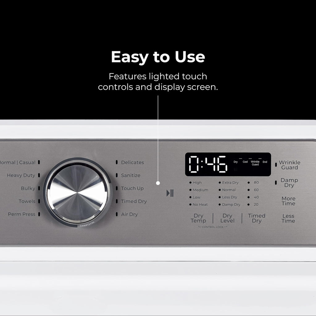 7.0 cu. ft. Front Load Electric Dryer - White R3877