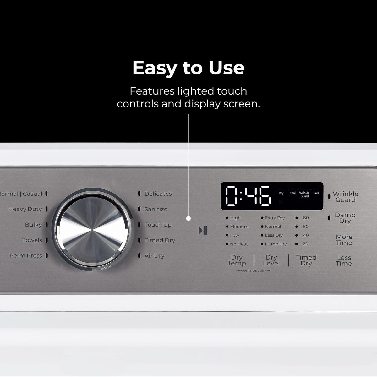 7.0 cu. ft. Front Load Electric Dryer - White R3877