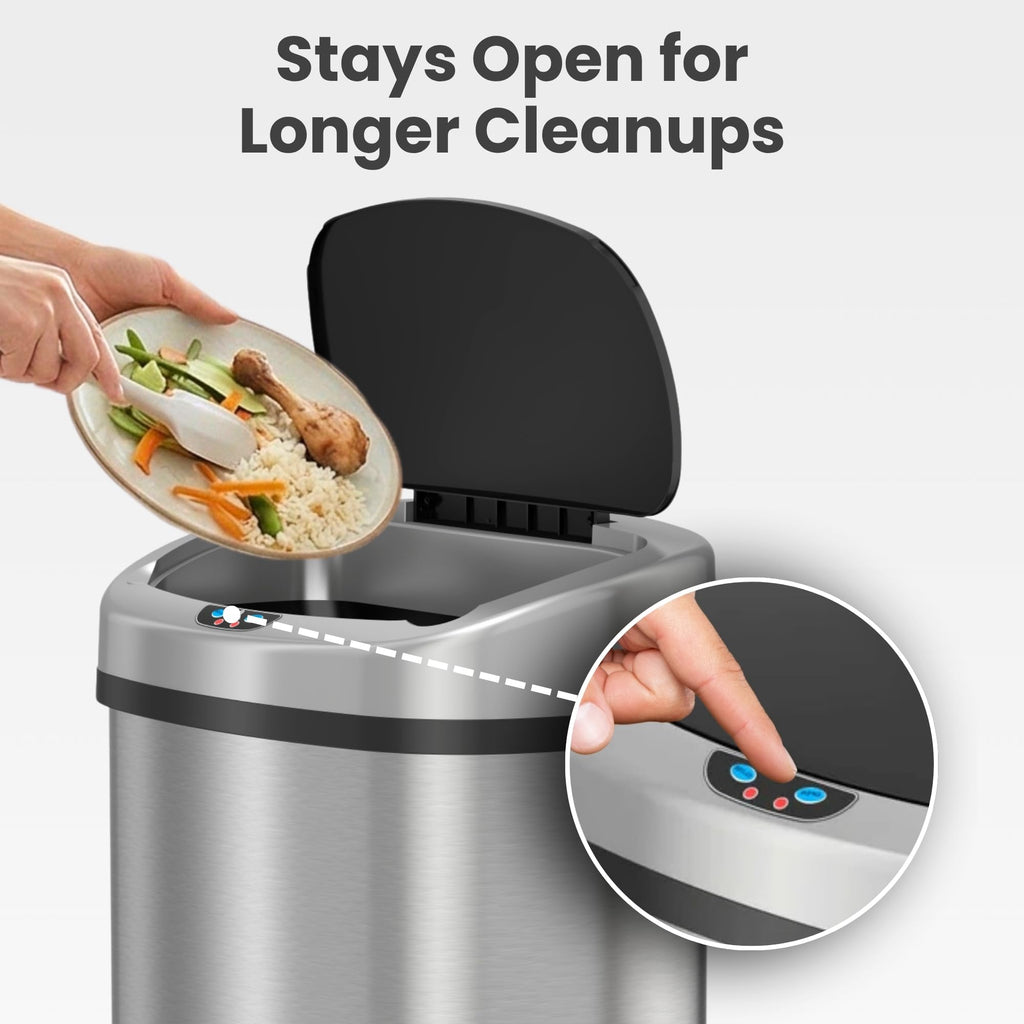 13 G Stainless Steel Sensor Trash Can M619