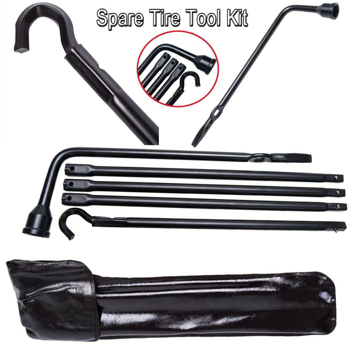 Spare Tire Lug Wrench Tool and 2 Ton Scissor Jack L803