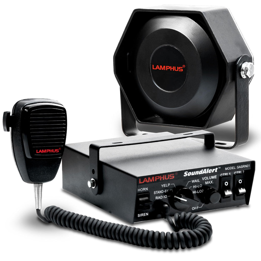 100W Police Siren Emergency PA System Kit F333070