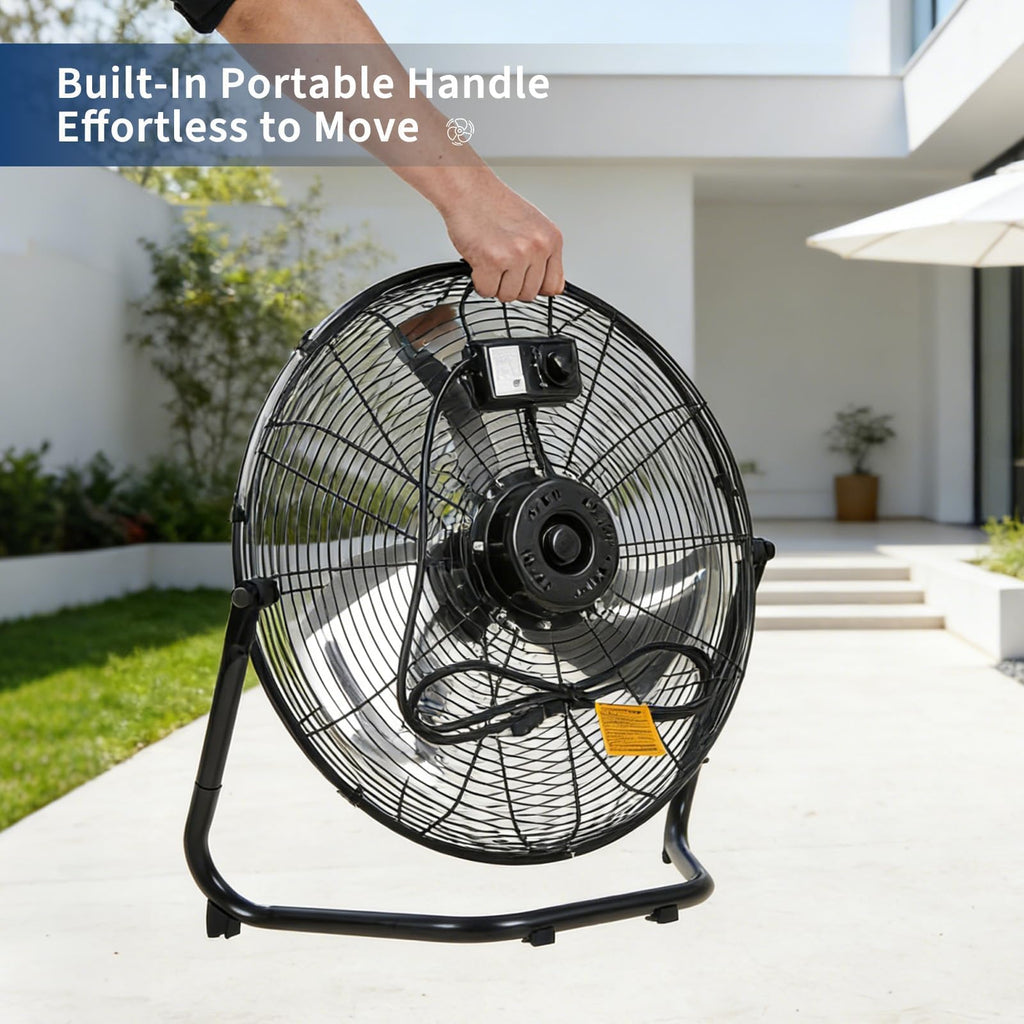 20 Inch 3 Speed High Velocity Industrial Floor Fan J80959