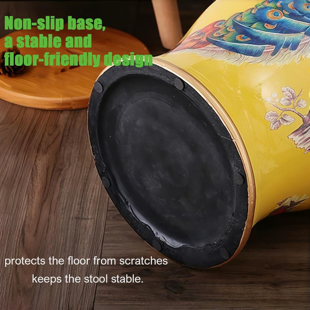 Ceramic Garden Stool Hand-Painted Drum Stool U6501