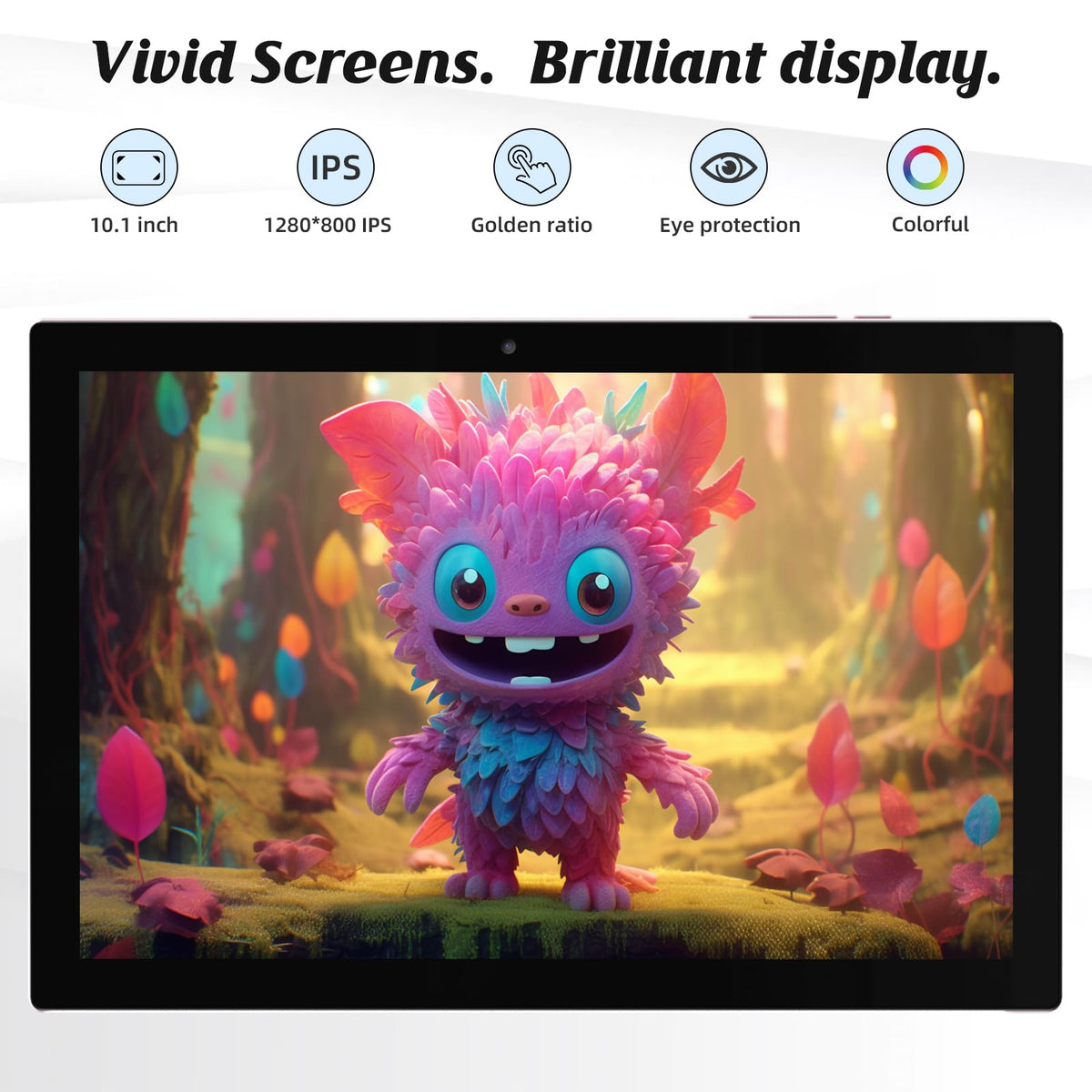 10 Inch Android Tablet with Keyboard Mouse Case Stylus Pink L21349