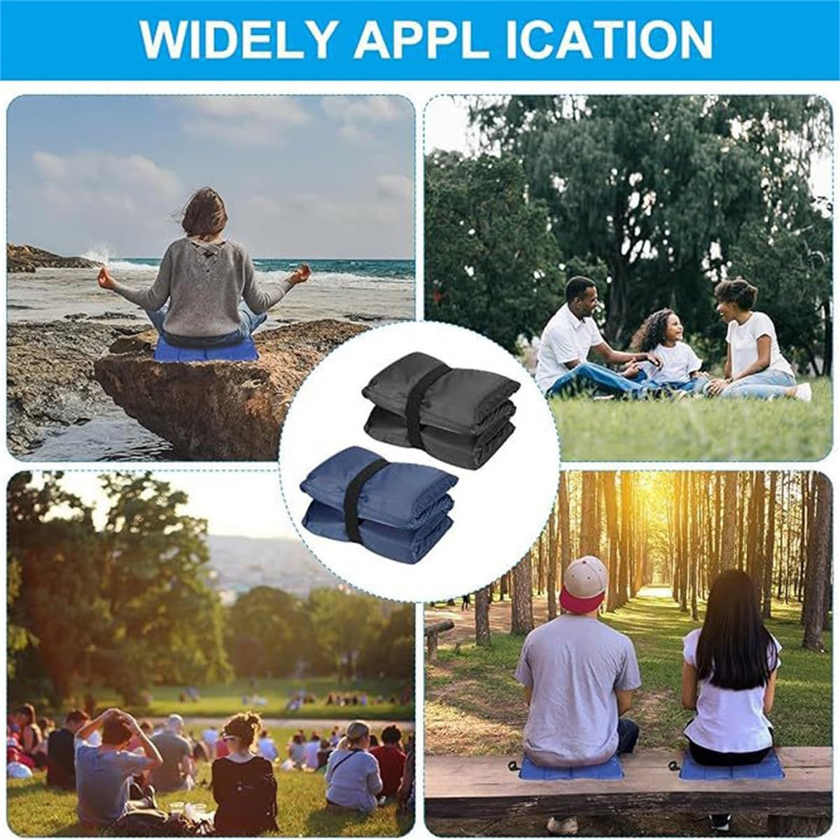 Foldable Waterproof Oxford Camping Seat Cushion D252316