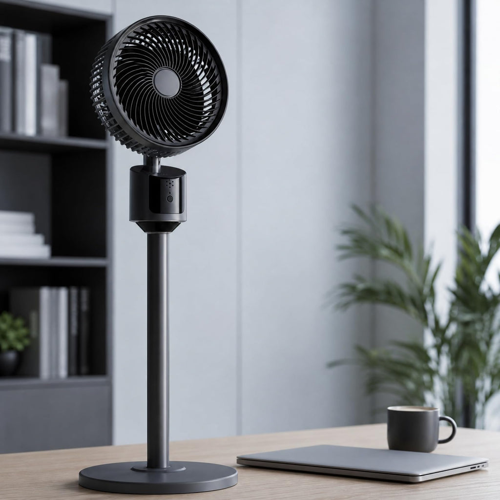 Pedestal Fan with USB Power, 3 Speed Quiet Floor Fan F157