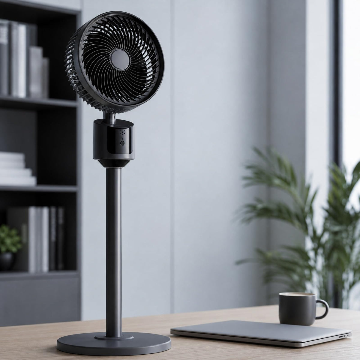 Pedestal Fan with USB Power, 3 Speed Quiet Floor Fan F157