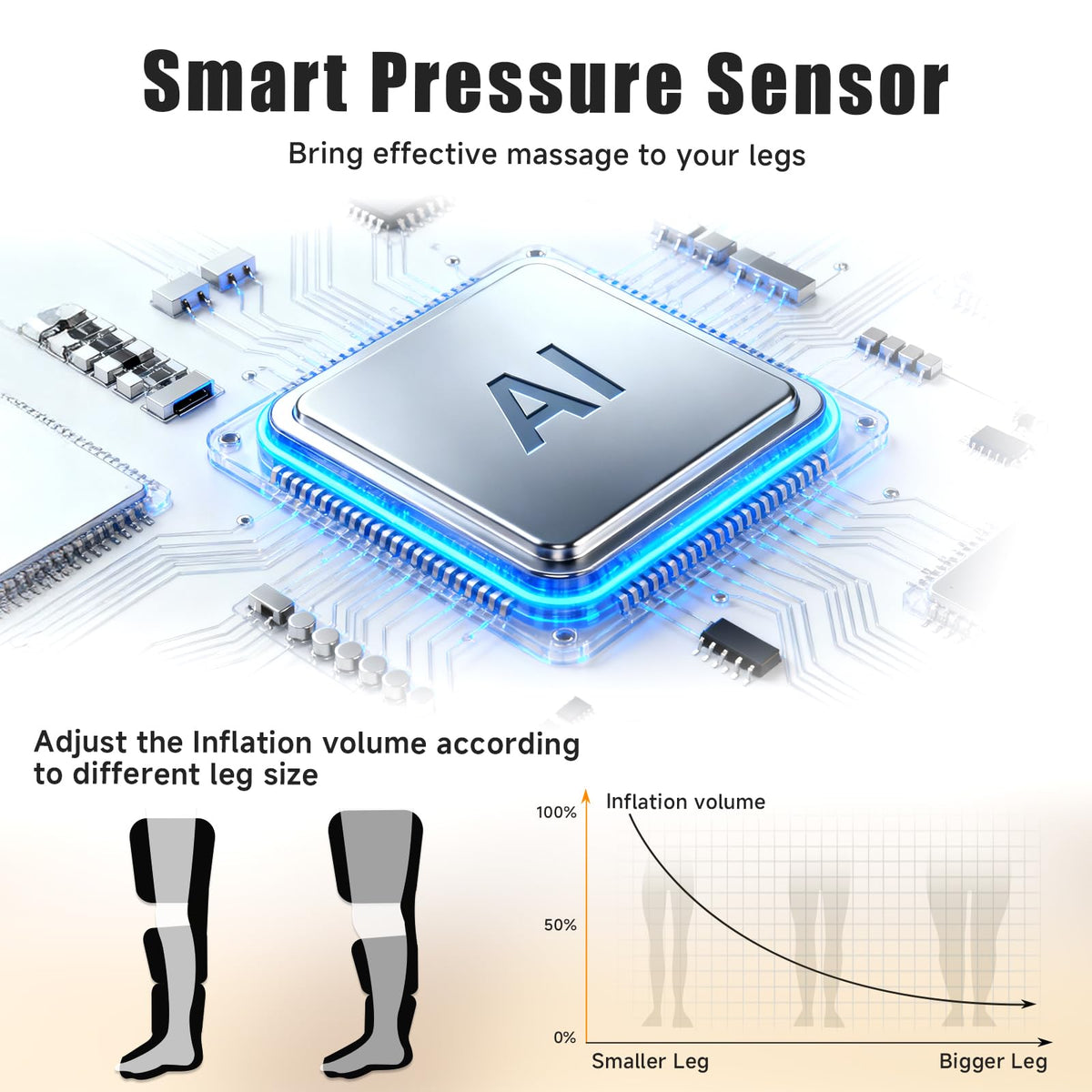 Leg Compression Massager with Heat T455