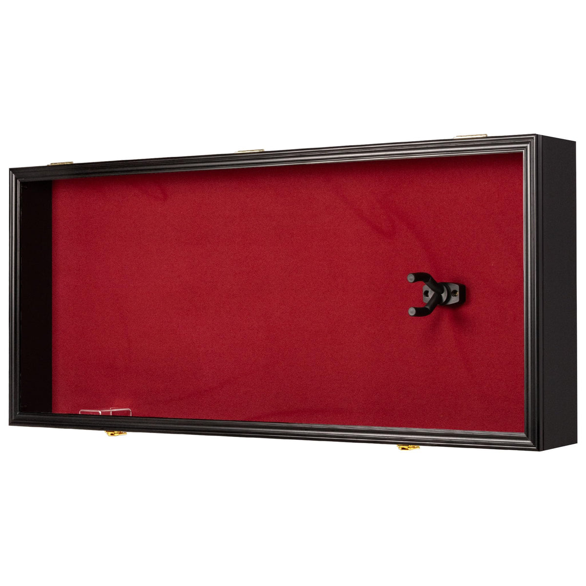 41" Lockable Guitar Display Case with Red Felt Interior E996