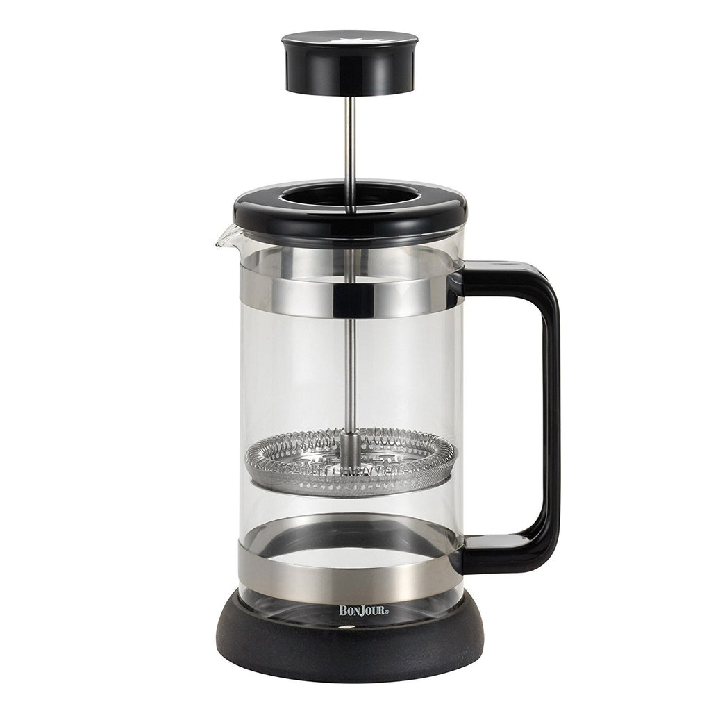 Borosilicate Glass French Press with Coaster & Scoop, 33.8-Ounce Q525